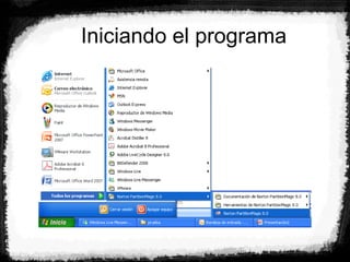 Iniciando el programa
 