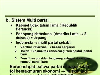 Multi Partai 3. pemerintah yang bersih dan demokratis | PPTX