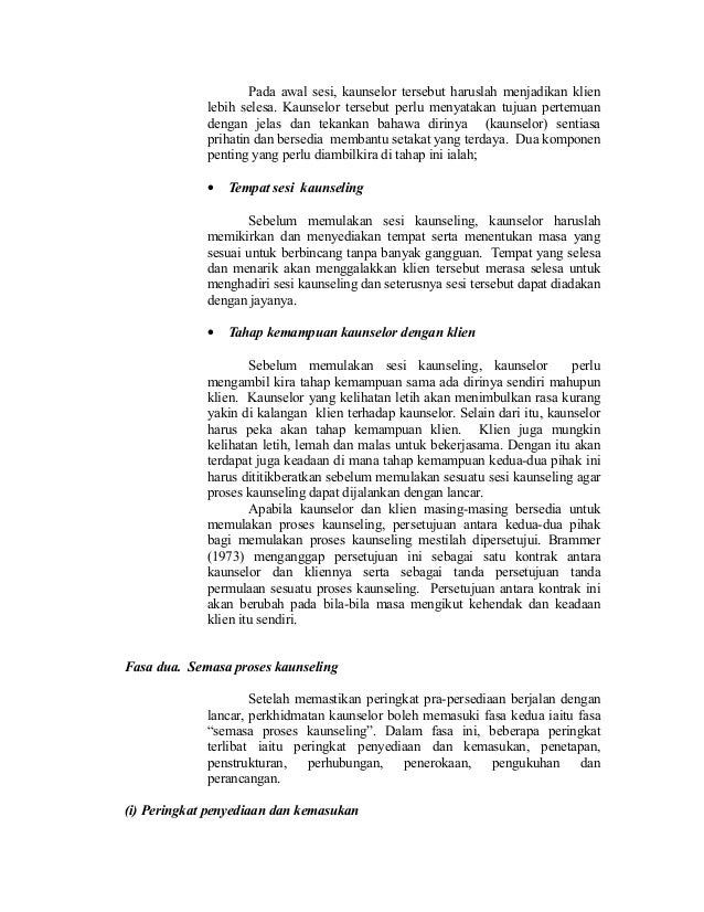 3 peringkat proses kaunseling
