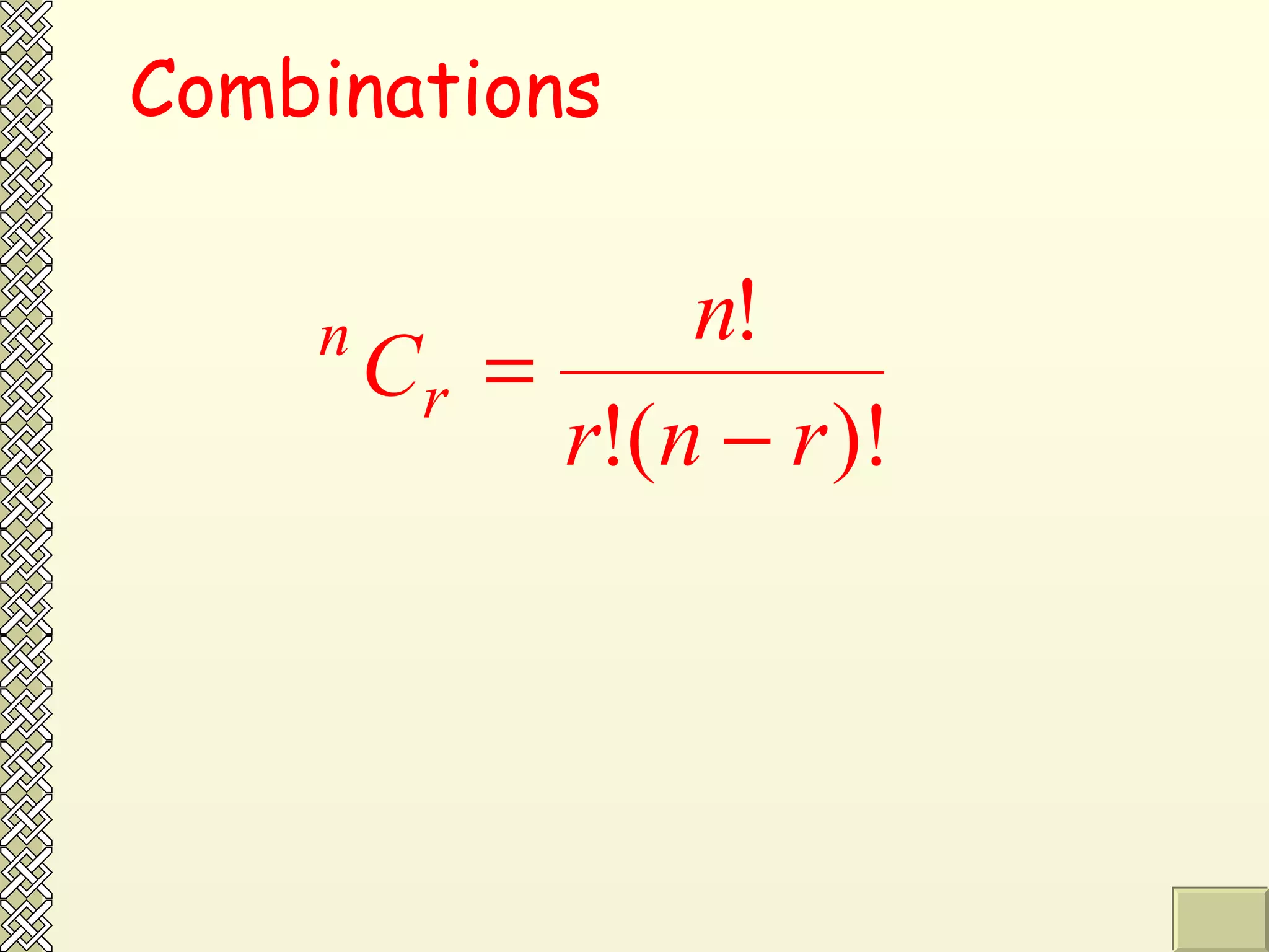 Combinations  