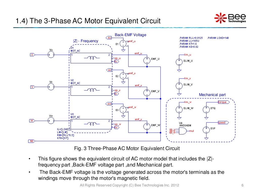 Concept Kit 3Phase AC Motor Drive Simulation (LTspice Version)
