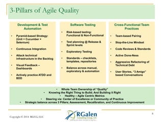 The Three Pillars Approach to Your Agile Test Strategy | PPT