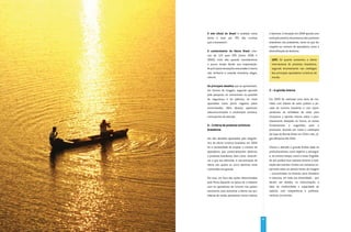 O site oficial do Brasil é avaliado como              e destinos. A situação em 2009 aponta uma
ótimo e bom por 74% dos turistas                      evolução positiva da presença dos produtos
que o acessaram.                                      brasileiros nas prateleiras, tanto no que diz
                                                      respeito ao número de operadores como à
O conhecimento da Marca Brasil cres-                  diversificação de destinos.
ceu de 11% para 20% (entre 2006 e
2009), nível alto quando consideramos                   120% foi quanto aumentou a oferta
o pouco tempo desde sua implantação.                    internacional de produtos brasileiros,
As principais sensações associadas à marca              segundo levantamento nos catálogos
são: brilhante e colorida, brasileira, alegre,          dos principais operadores turísticos do
natural.                                                mundo.

Os principais desafios que se apresentam,
em termos de imagem, segundo apurado                  5 – A opinião interna
pela pesquisa, se concentram na questão
da segurança e da pobreza, as mais                    Em 2009 foi realizada uma série de reu-
apontadas como ponto negativo pelos                   niões com líderes do setor público e pri-
entrevistados. Além desses, aparecem                  vado do turismo brasileiro e com repre-
telecomunicações e sinalização turística,             sentantes de entidades do setor para
como pontos de atenção.                               incorporar a opinião interna sobre o posi-
                                                      cionamento desejado no futuro, os temas
4 – A oferta de produtos turísticos                   fundamentais e sugestões para a
brasileiros                                           promoção, levando em conta a realização
                                                      da Copa do Mundo Brasil em 2014 e dos Jo-
Um dos desafios apontados pelo diagnós-               gos Olímpicos Rio 2016.
tico da oferta turística brasileira em 2004
foi a necessidade de ampliar o número de              Chama a atenção a grande ênfase dada ao
operadores que comercializavam destinos               profissionalismo como objetivo a perseguir
e produtos brasileiros, bem como diversifi-           e, ao mesmo tempo, como a maior fragilida-
car o que era oferecido. A concentração da            de que poderá ficar exposta durante a reali-
oferta nos quatro ou cinco destinos mais              zação dos eventos. Existiu um consenso im-
conhecidos era grande.                                portante sobre os pontos fortes de imagem
                                                      – concentrados no binômio povo brasileiro
Por isso, um foco das ações determinadas              e natureza, em toda sua diversidade – que
pelo Plano Aquarela na época foi o trabalho           devem ser aliados, na comunicação, à
com os operadores de turismo nos países               ideia de modernidade e capacidade de
emissores, para aumentar a oferta nas pra-            realizar, com competência e profissio-
teleiras de venda, apresentar novos roteiros          nalismo, os eventos.




                                                 35
 