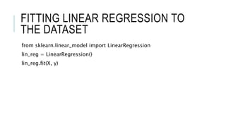 polynomial linear regression | PPTX | Business Accounting & Finance ...