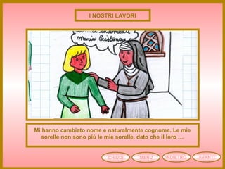 CHIUDI MENU AVANTIINDIETRO
Mi hanno cambiato nome e naturalmente cognome. Le mie
sorelle non sono più le mie sorelle, dato che il loro …
I NOSTRI LAVORI
 