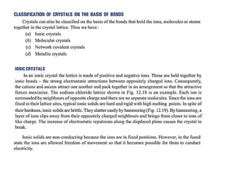B.Sc. I Year Physical Chemistry_Unit III_A- Solid State | PDF