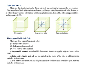 B.Sc. I Year Physical Chemistry_Unit III_A- Solid State | PDF