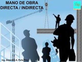 MANO DE OBRA
DIRECTA / INDIRECTA




Ing. Alejandro A. Peña Pino
 