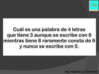 Ing. Alejandro A. Peña Pino
 