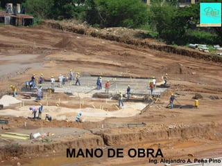 MANO DE OBRA
          Ing. Alejandro A. Peña Pino
 