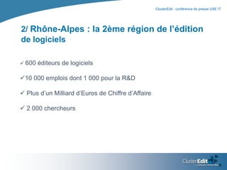 Adresse les problématiques de la Formation, de l’accès au marché, de l’International et de l’innovation.