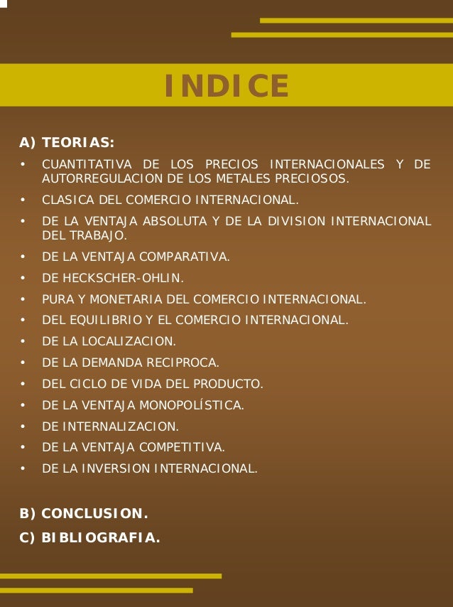 3. principales teorías del comercio internacional
