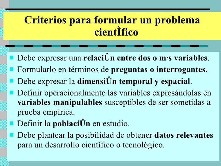 Problema De Investigacion