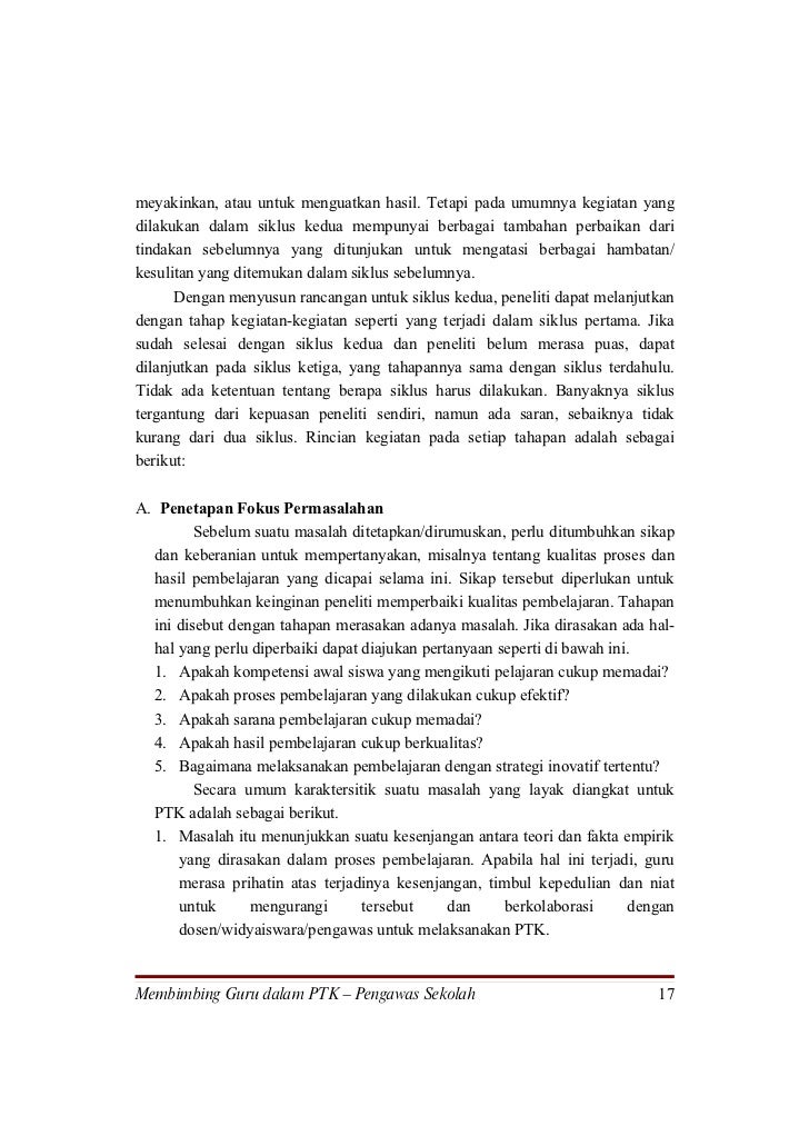 PENELITIAN TINDAKAN KELAS