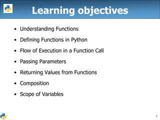 Python functions | PPT