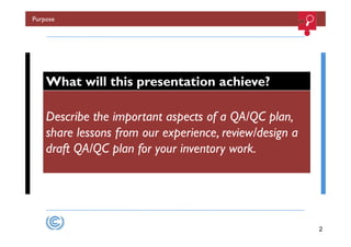 Quality assurance and quality control presentation | PDF