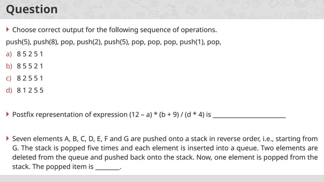 Queue Data Structures Intro and Types of Queue | PPT