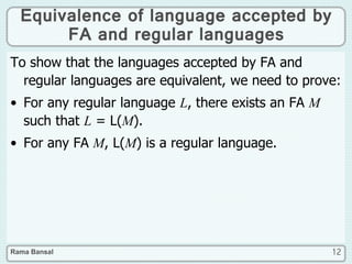 Regular Languages | PPT