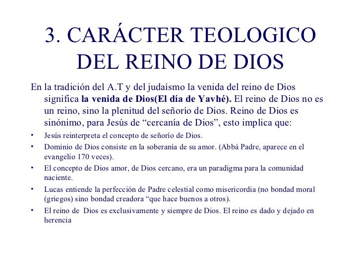 3. reino de dios 3. reino de dios