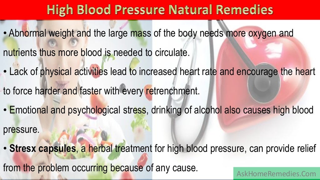 High Blood Pressure Natural Remedies And Herbal Treatment