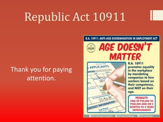 Republic Act 10911
Thank you for paying
attention.
 