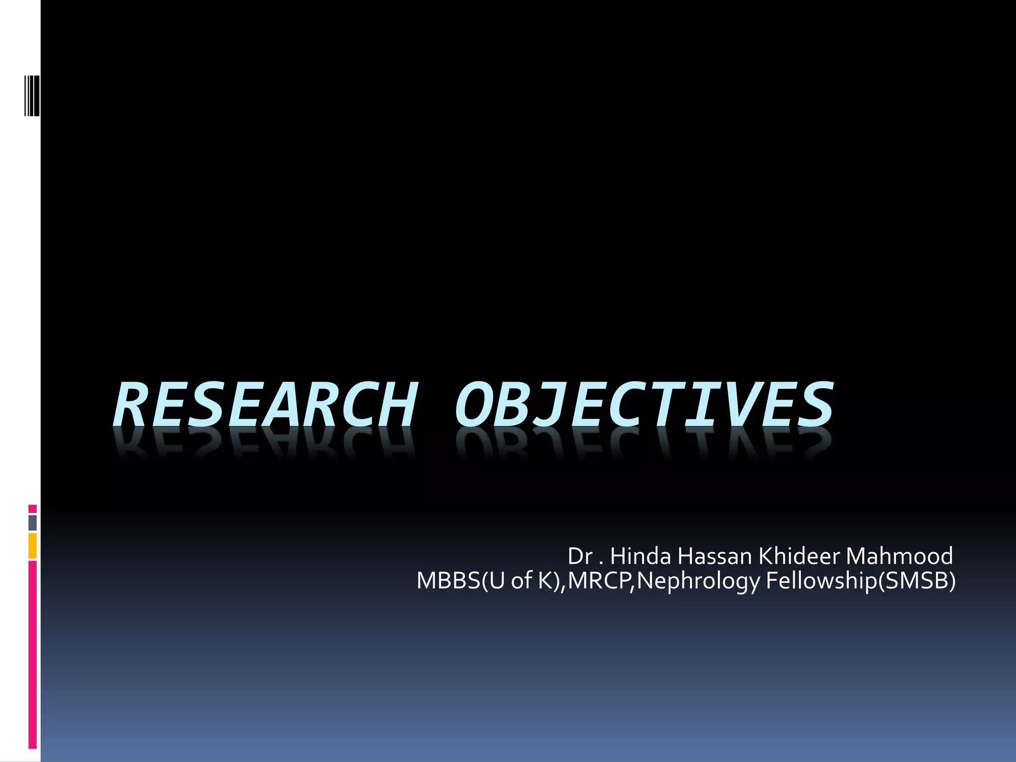Research Objectives | PPTX