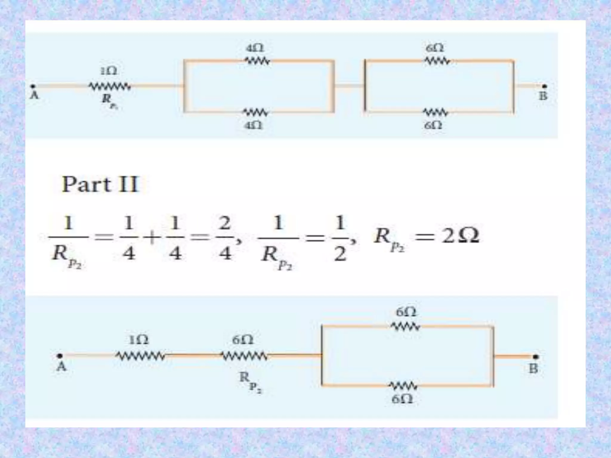 RESISTORS IN SERIES AND PARALLEL
