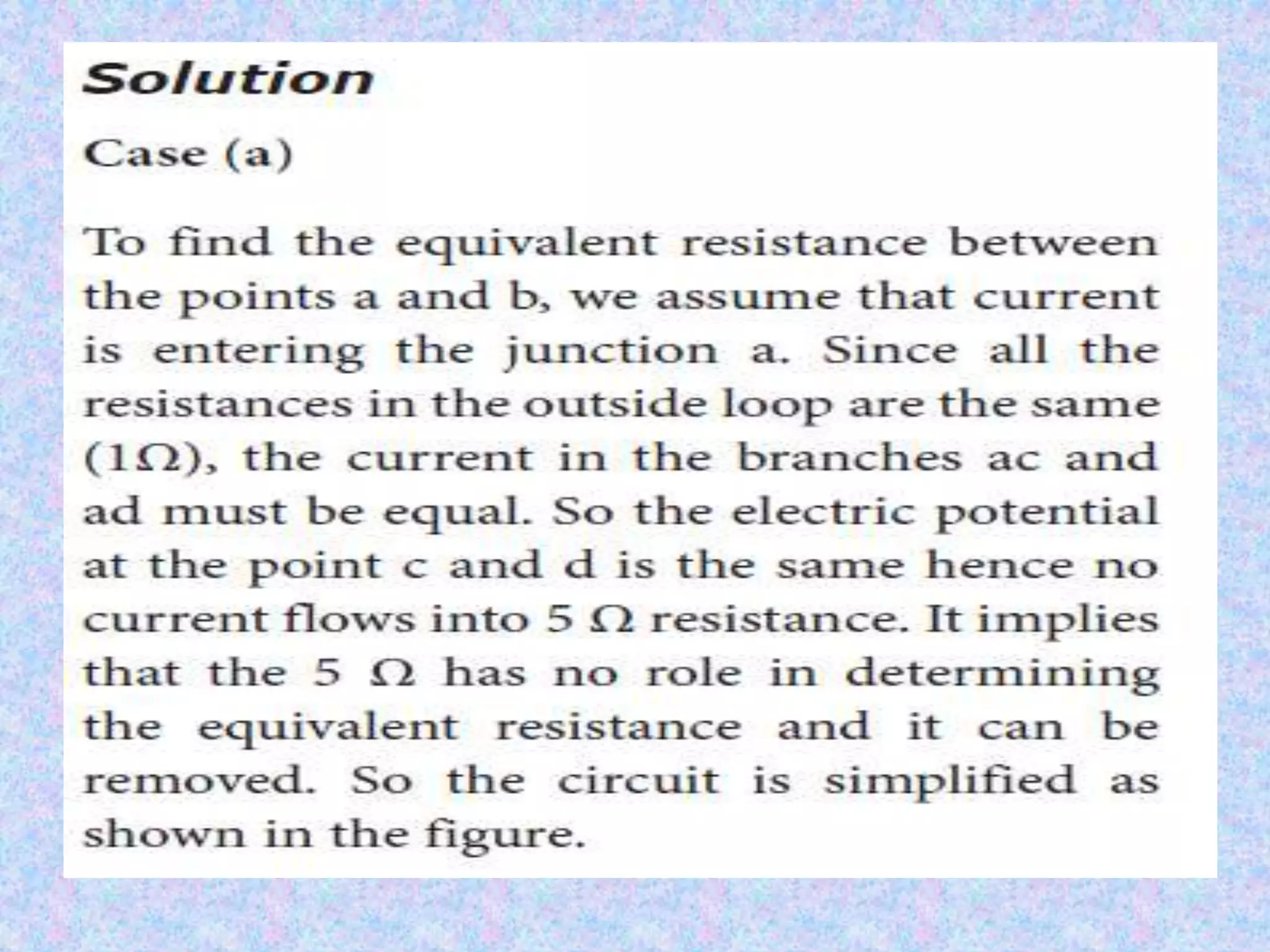 RESISTORS IN SERIES AND PARALLEL