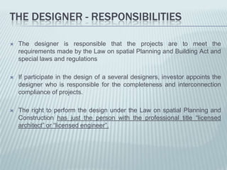 Building Construction and Tech. 3. Responsibilities of participants | PPTX
