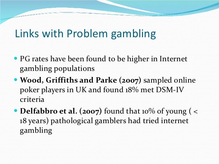 Gambling addiction dsm iv