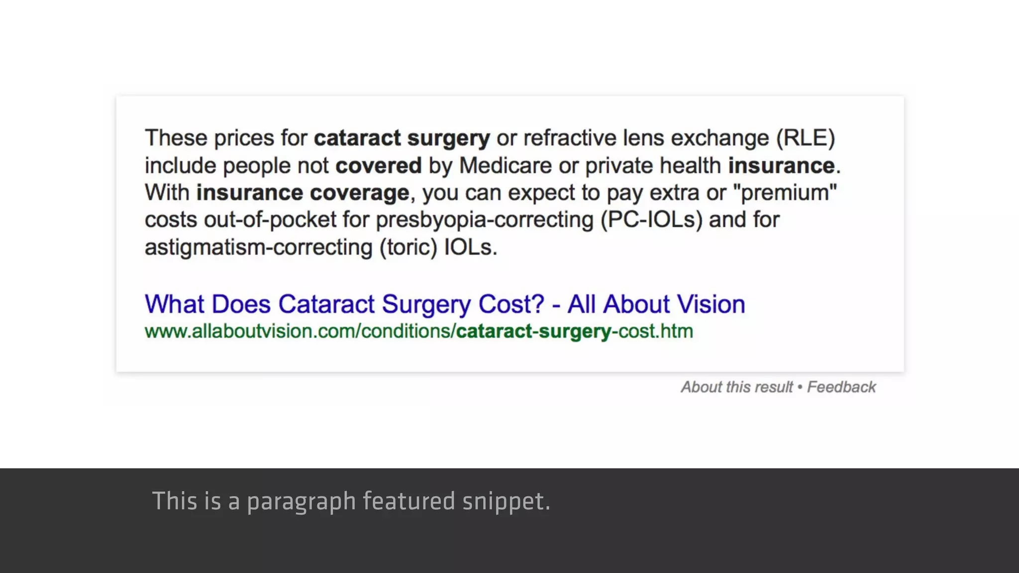 This is a paragraph featured snippet.
 
