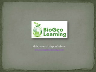 Mais material disponível em:
 www.biogeolearning.com
 