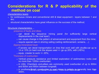 Room and Pillar Mining
 