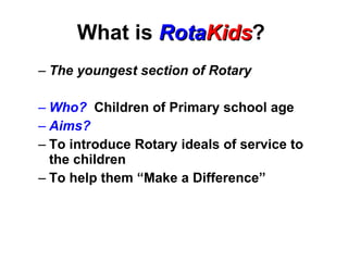 Rota Kids Presentation | PPT