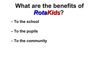 Rota Kids Presentation | PPT