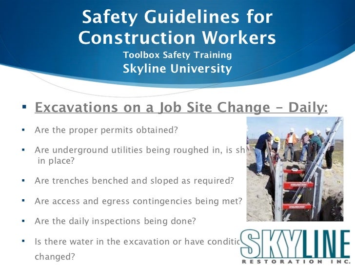 3. safety guidelines for construction workers
