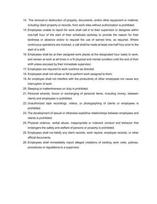 3 - SAMPLE COMPANY RULES AND POLICY.docx