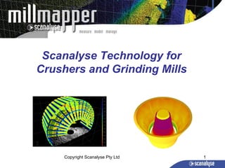 Scanalyse Technology for
Crushers and Grinding Mills




     Copyright Scanalyse Pty Ltd   1
 