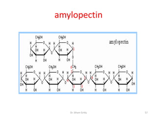 amylopectin




   Dr. Siham Gritly   57
 