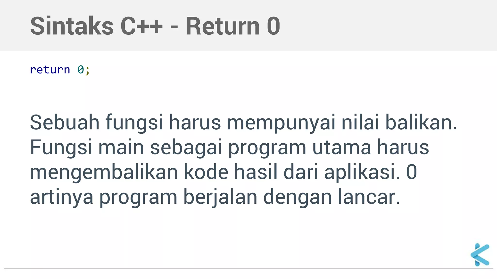 Pemrograman C++ - Sintaks Dasar | PDF