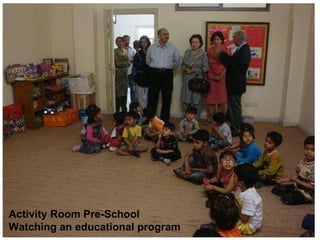 Activity Room Pre-School Watching an educational program  