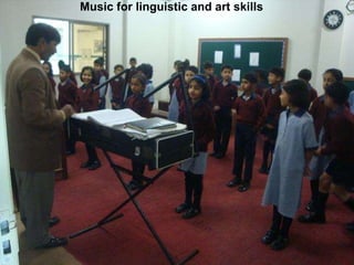 Music for linguistic and art skills  
