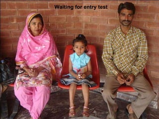 Waiting for entry test 
