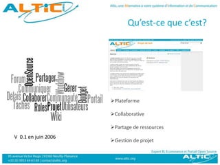 Qu’est-ce que c’est?Plateforme