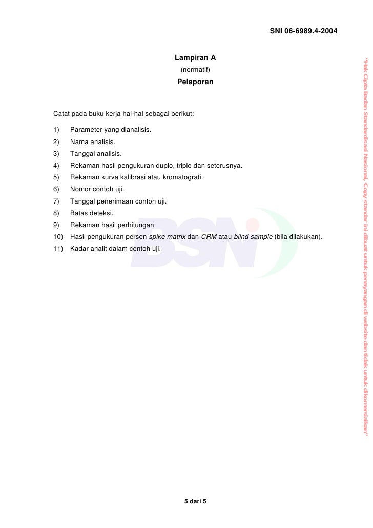 Cara Uji Besi Fe Dengan Spektrofometri Serapan Atom Ssa