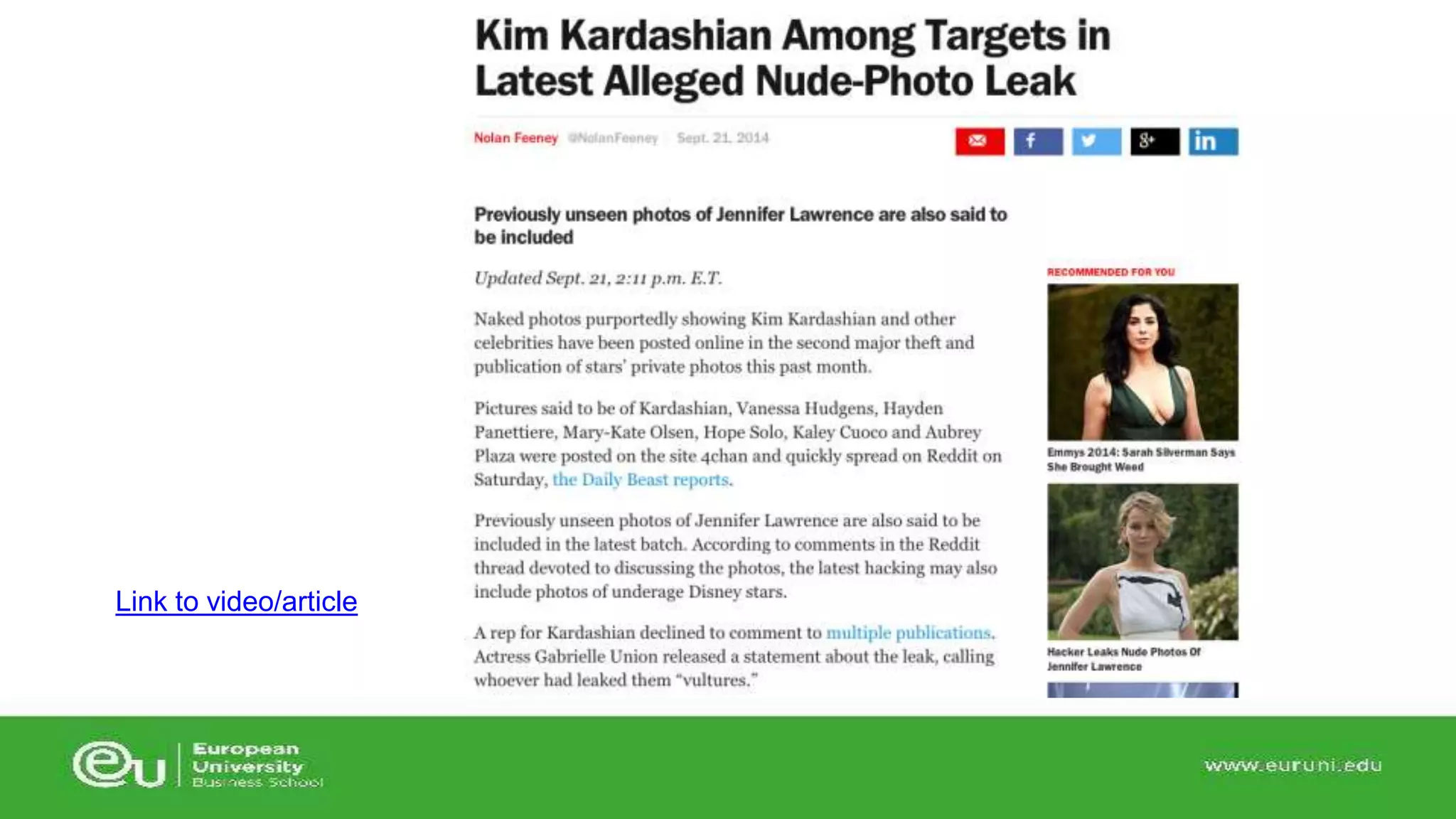 Link to video/article 
