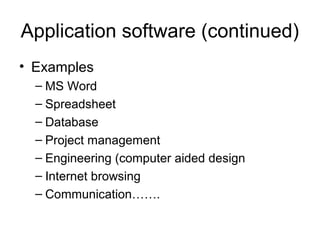 Information Software Example 3 softwares and elements of information system | PPT