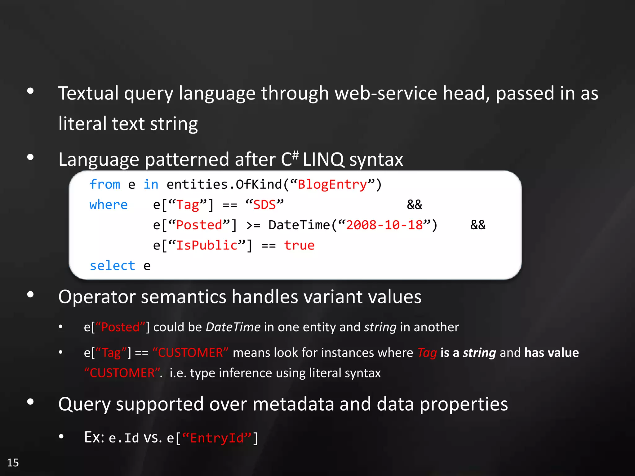 3. Sql Services 概览