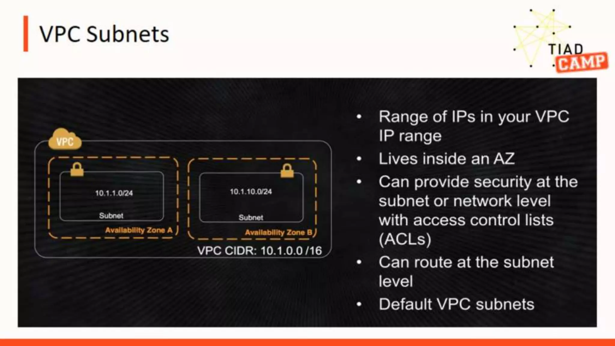 Build the VPC - TIAD Camp Microsoft Cloud Readiness