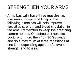STRENGTHEN YOUR ARMS ,[object Object]